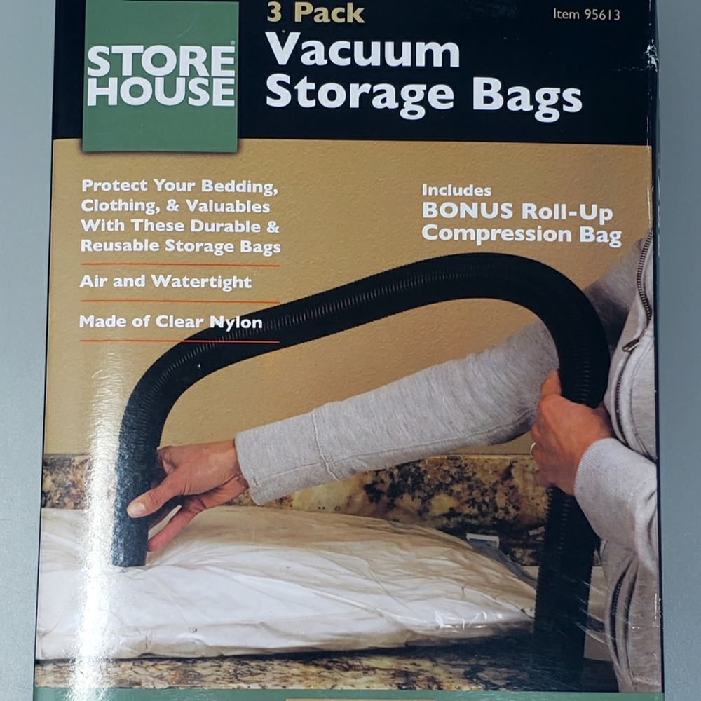 Vacuum Storage Bags   (3 Packs)